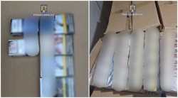 Captură uriașă de țigări în urma unor percheziții domiciliare! 1,4 milioane de țigarete confiscate și 3 persoane reținute
