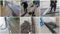 Kilograme de nisip și pământ scoase de Compania de Apă din rigolele pluviale 