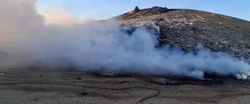 A luat foc groapa de gunoi a Aradului! Pentru a câta oară…

