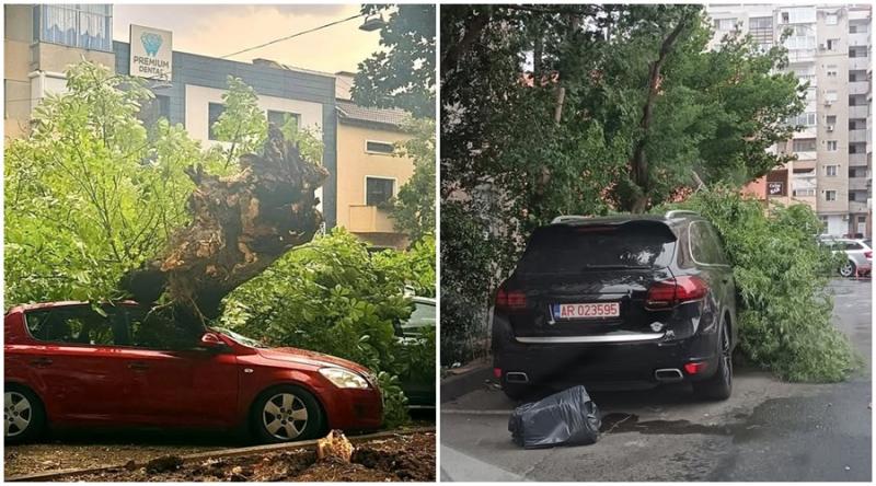 Codul roșu de vreme rea a făcut ravagii în Arad! Între timp incendiile apar peste tot! La intervenții acționează toate subunitățile de pompieri din județ