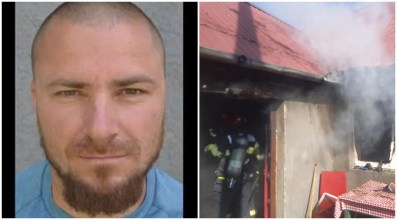 Individ deosebit de periculos căutat de polițiști! Suspect că ar fi incendiat o casă în care era o tânără! Femeia a murit carbonizată