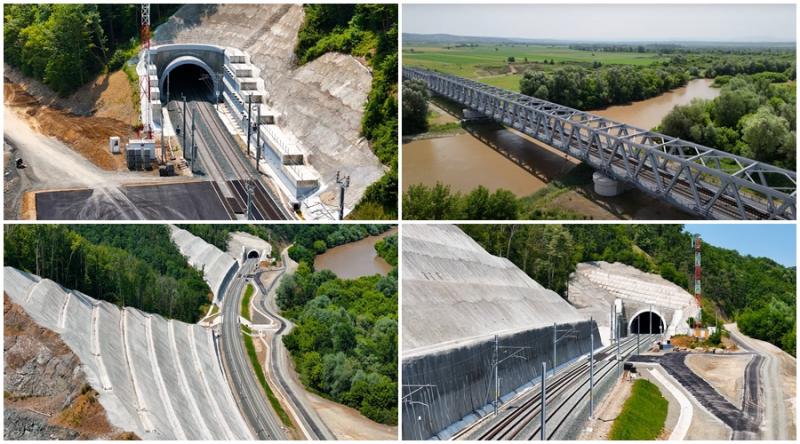CFR a inaugurat după 8 ani tunelul feroviat de la Bata