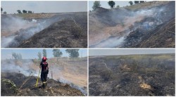 Aradul arde! Noi incendii izbucnite azi! Pompierii arădeni de-abia își mai trag sufletul

