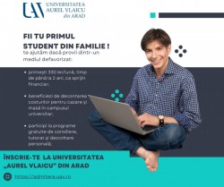 Studenții UAV pot beneficia  de programul „Primul student din familie”!