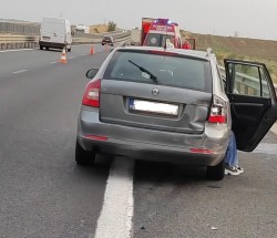 Accident pe autostrada A1 în zona Șagu! Trafic restricționat