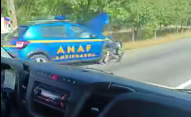 Mașină ANAF implicată într-un accident la ieșirea din Șofronea. Comentarii acide pe Facebook
