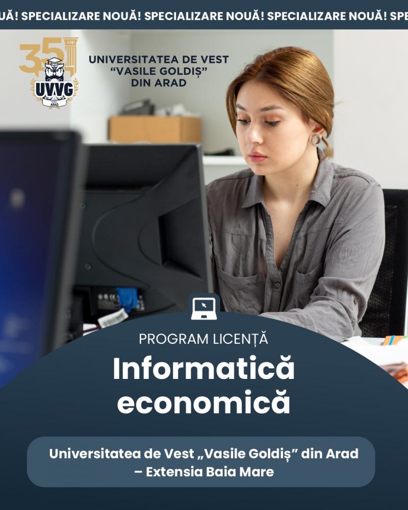 Program de studiu NOU! - UVVG aduce în Baia Mare un program universitar unic: Informatică Economică în sistem dual
