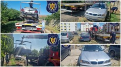 Opt mașini abandonate ridicate în ultimele 2 zile de pe domeniul public al județului Arad


