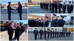51 de pompieri avansați în grad la termen la ISU Arad