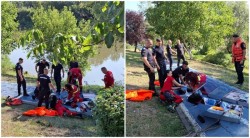 Tentativă de sinucidere sau accident nefericit? O femeie căzută în Mureș în zona ștrandului Neptun, salvată de pompierii arădeni de la înec

