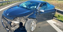 Accident pe autostrada A1. Traficul se desfășoară dirijat
