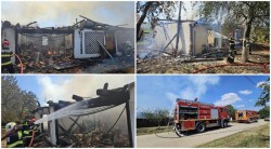 Incendiu în localitatea arădeană Chelmac. O persoană a suferit un atac de panică

