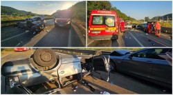 Accident grav la ieșirea din Lipova spre Deva cu 3 victime, dintre care una încarcerată