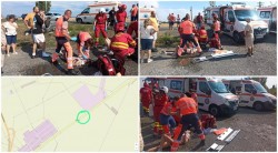 Cinci victime, toți adolescenți, după ce mașina lor s-a răsturnat între Arad și Horia