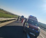 Accident mortal pe autostrada A1. O persoană a fost lovită de un camion. Traficul se desfășoară restricționat