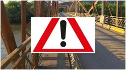 Restricții de circulație pe podul de la Săvârșin