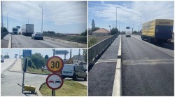 Veste bună pentru șoferi! Circulația pe podul de la Chișineu-Criș se desfășoară pe ambele sensuri, dar cu restricții de viteză

