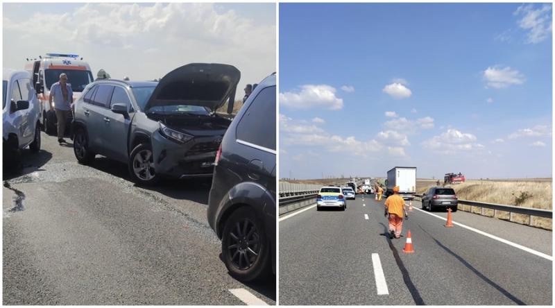 Victimă cu multiple traumatisme în urma unui accident pe autostrada A1 în apropiere de Arad