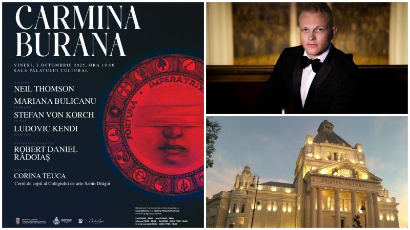 Tenorul ȘTEFAN von KORCH va fi solist într-o nouă reprezentaţie de „Carmina Burana” pe 3 octombrie la Filarmonica Arad