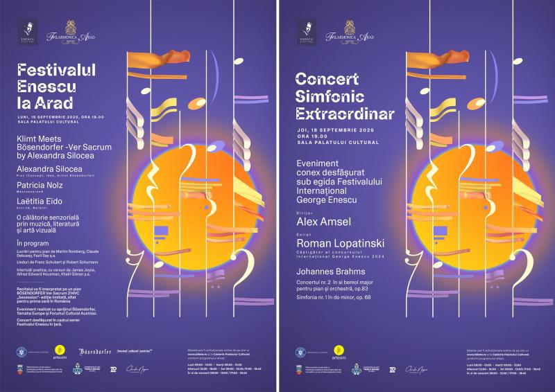 Doar câteva zile ne mai despart până când spiritul Festivalului Internațional George Enescu va pune stăpânire peste Arad...
