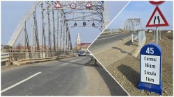 Deschidere parțială a traficulului pentru autoturisme pe podul de la Șicula