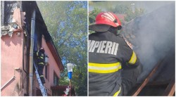 O casă a luat foc la ”Trei Insule”. Pompierii au intevenit cu 3 autospeciale de stingere


