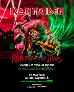 IRON MAIDEN aduce turneul RUN FOR YOUR LIVES la București pe 28 mai. Cum îți poți procura bilet