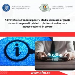 Administrația Fondului pentru Mediu sesizează organelle de urmărire penală privind o platformă online ce promite cetățenilor înscrierea rapidă și contra cost în Programul Rabla Auto

