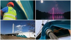 Șanse mari să circulăm pe noul pod la începutul anului 2026. Compania Freyrom a demarat procedura pentru retensionarea hobanelor noului pod