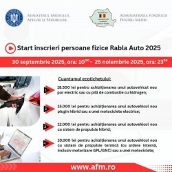 Azi, 30 septembrie, start la sesiunea de înscrieri persoane fizice Rabla Auto 2025