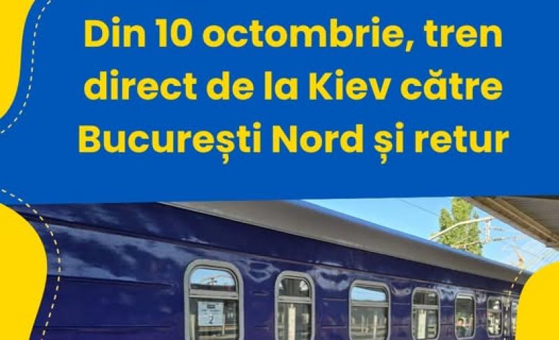În plin război, CFR Călători introduce în circulație tren direct pe ruta București - Kiev și retur