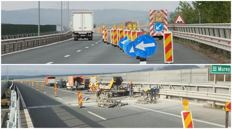 Circulație restricționată pe autostrada A1 Nădlac – Sibiu. Se execută lucrări de reparații

