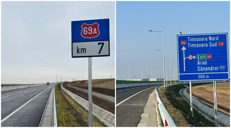 S-a deschis traficul pe drumul de legătură dintre DN 69 Arad – Timișoara și autostrada A1