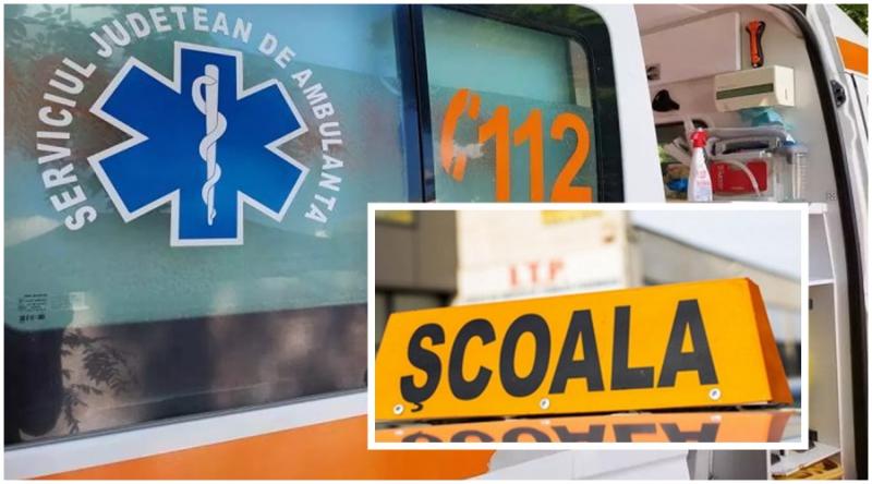 Accident cu 2 victime la Lipova în care a fost implicată o mașină de școală de șoferi 