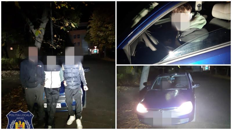 Tânăr de 18 ani, prins la volan fără permis, pe un drum cu acces interzis