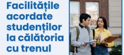 Facilitățile acordate studenților la călătoria cu trenul