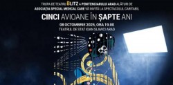 Spectacolul caritabil „Cinci avioane în șapte ani” – artă, emoție și solidaritate la Teatrul Clasic „Ioan Slavici” Arad