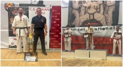Răzvan Boita, de la IPJ Arad, locul 1 la Romanian International Cup - Karate Kyokusin. A obținut toate victoriile prin knock down

