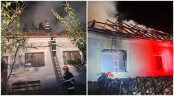 Bărbat găsit mort într-o casă mistuită de flăcări din localitatea arădeană Cil