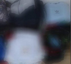 Articole vestimentare contrafăcute în valoare de 40 mii de lei confiscate de jandarmii arădeni 