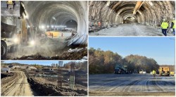 Stadiul fizic al lucrărilor pe ciotul lipsă al autostrăzii A1 între Margina și Holdea a depășit 40%

