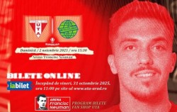 S-au pus în vânzare biletele pentru meciul UTA – Metaloglobus! Prețul rămâne neschimbat