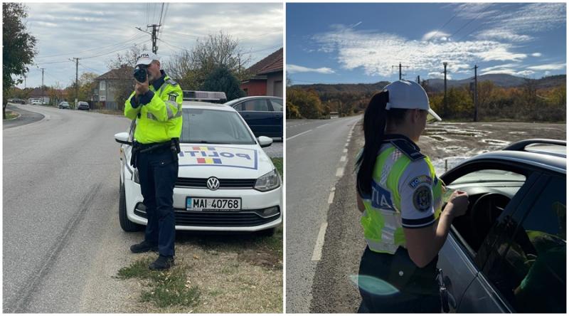 Cascadă de amenzi în urma unei acțiuni a polițiștilor arădeni în cascadă cu polițiștii rutieri bihoreni