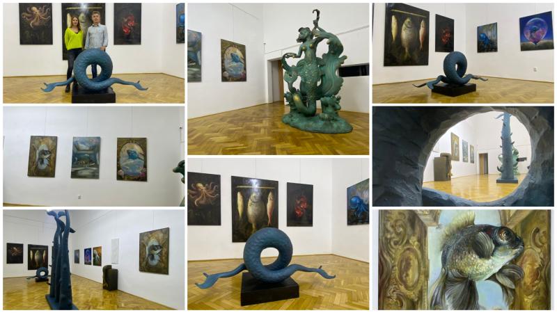 Expoziția „Abbysus”, semnată de artiștii vizuali Oana Munteanu și Eugen Varga - Galeria Park a Uniunii Artiștilor Plastici din Timișoara