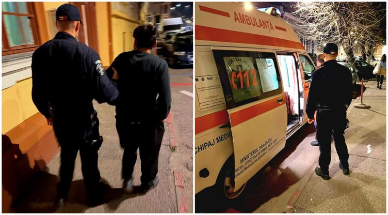 Mamă cu fetița ei urmăriți în zona Gării Arad de un bărbat, posibil bolnav psihic. Jandarmii au intervenit prompt și l-au imobilizat

