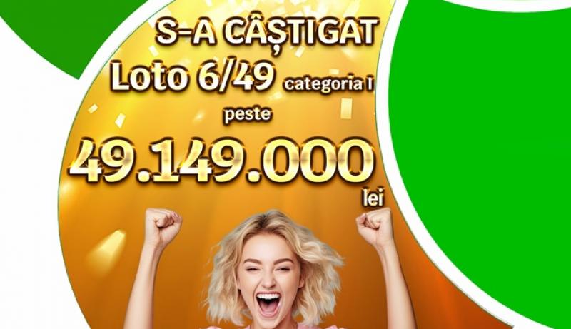 S-a câștigat marele premiu la Loto 6/49 în valoare de 9,66 milioane de euro. Este al doilea premiu ca valoare din istoria acestui joc