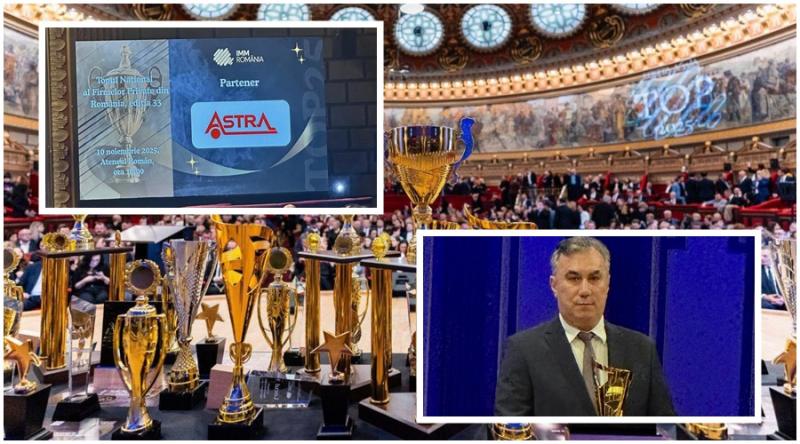 Excelența continuă. Performanța se confirmă! ASTRA VAGOANE CĂLĂTORI premiată în cadrul Topului Național al Firmelor Private din România

