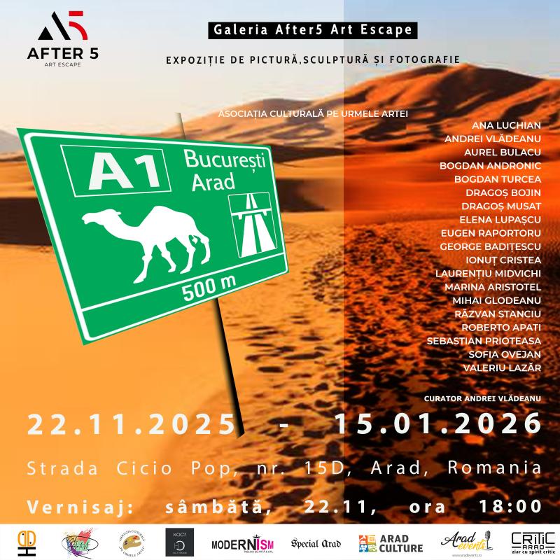 Vernisajul expoziției ”A1” – Grup HDD la Galeria After 5 Art Escape din Arad