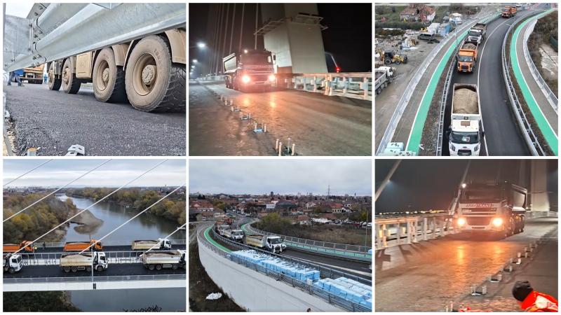 Testele de încercare statică și dinamică la podul Hobanat au fost trecute cu succes, ceea ce înseamnă că se va deschide circulația în decembrie 