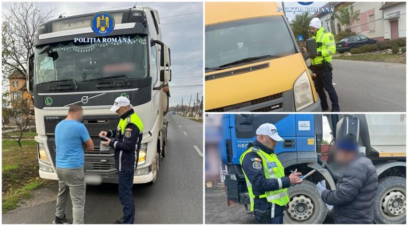 Acțiune în cadrul campaniei europene ,,truck & bus” soldată cu eficiență de 100%: 634 autovehicule controlate, 634 de amenzi aplicate